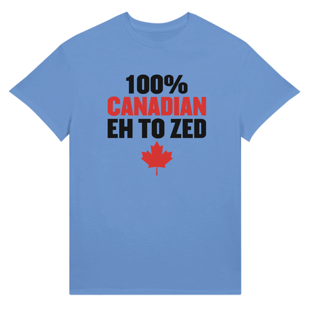 100% Canadian Eh to Z Unisex Ultra Cotton T-Shirt – Classic Canadian Pride - KPAP Canada
