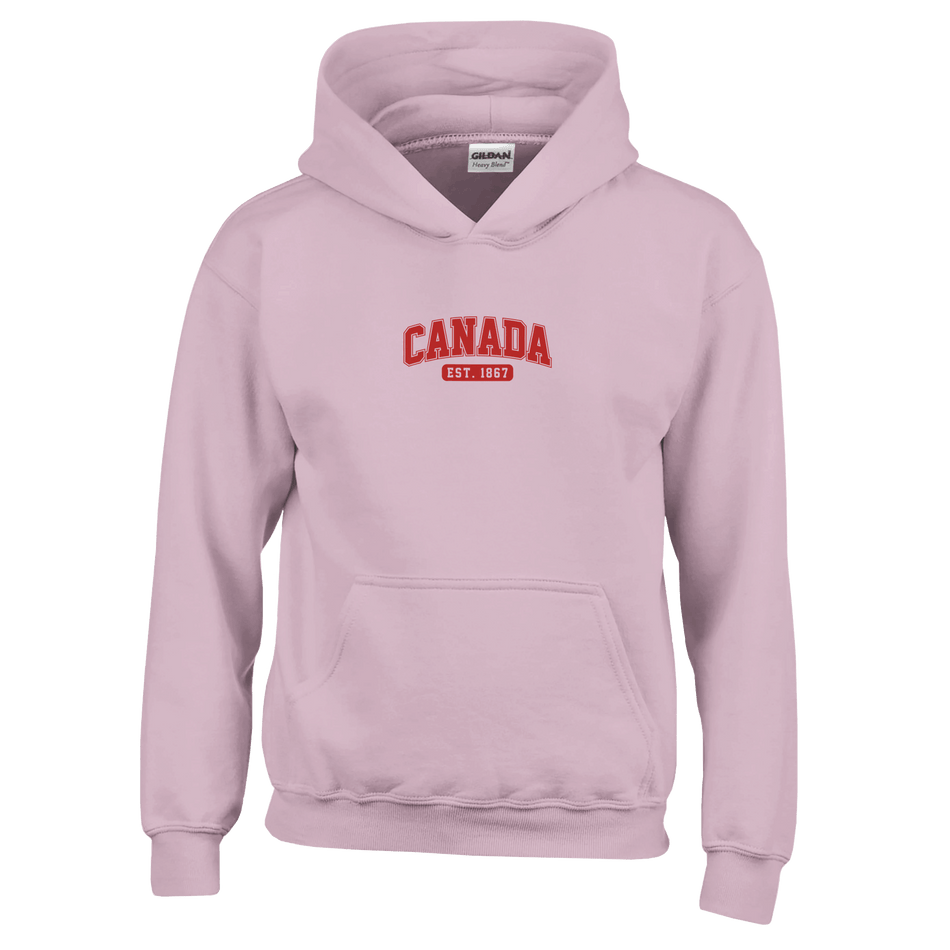 Canada Est. 1867 Kids Pullover Hoodie – Comfortable Heavy Blend Design - KPAP Canada