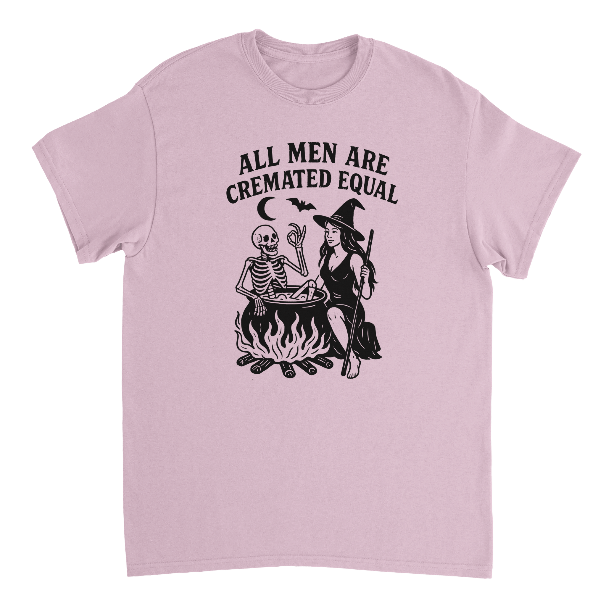 Unisex T-Shirt - All Men Are Cremated Equally - Classic Fit Cotton Tee - KPAP Canada