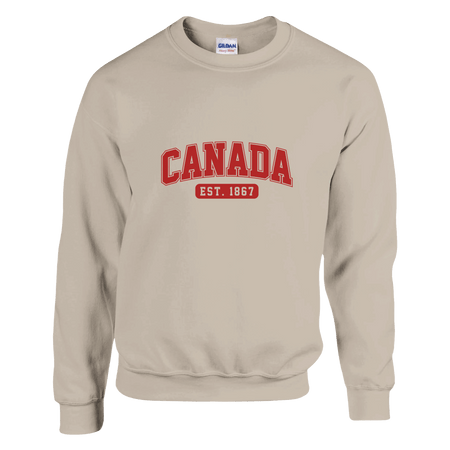 Canada Est. 1867 Heavy Blend Sweatshirt – Classic Fit and Comfort - KPAP Canada
