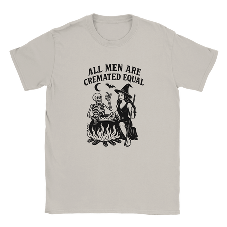 Unisex Halloween T-Shirt - All Men Are Cremated Equal Graphic Tee - KPAP Canada
