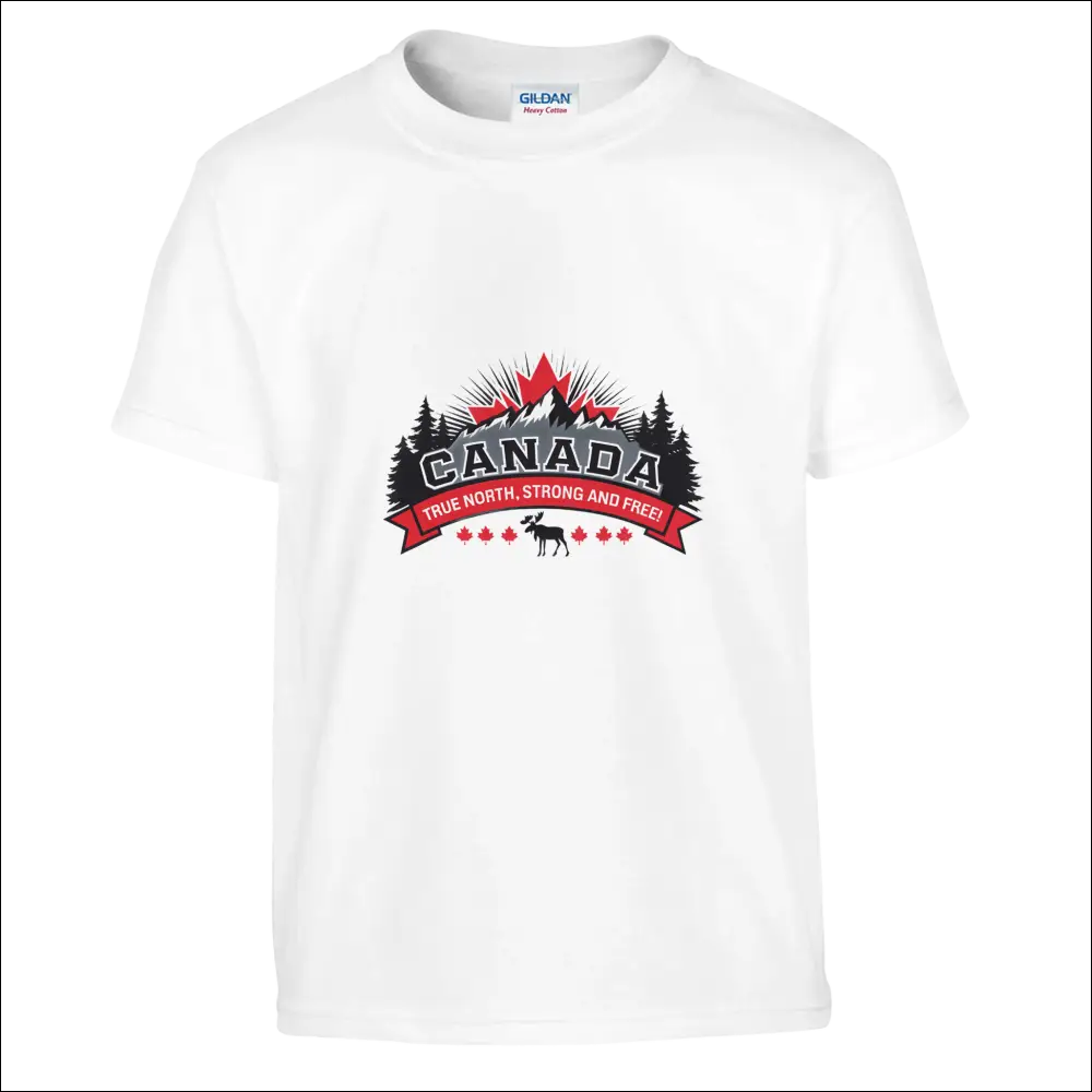 Kids Canada true north strong and free t-shirt with graphic