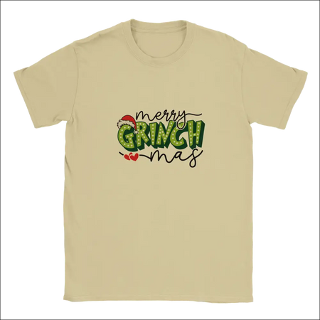 Merry Grinchmas unisex crewneck t-shirt with Grinch graphic