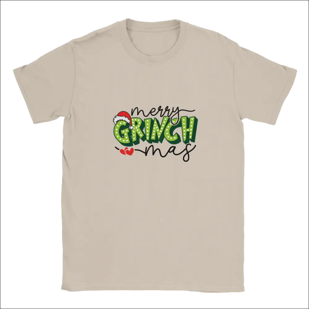 Merry Grinchmas unisex crewneck t-shirt with festive Grinch graphic