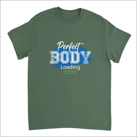 Olive green Perfect Body Loading t-shirt with distressed graphic