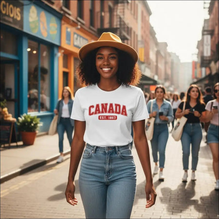 Premium Canada Est. 1867 white cotton unisex t-shirt