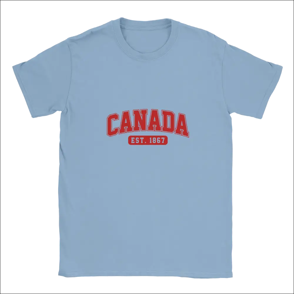 Light blue Canada Est. 1867 short-sleeve cotton t-shirt